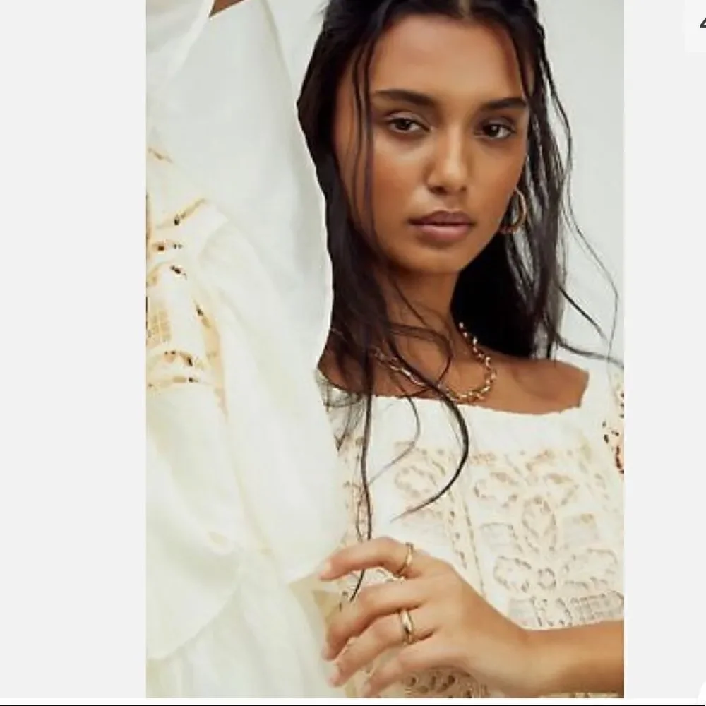 Free People Daisy Cutwork Mini Dress